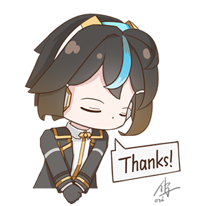 Thanks Sticker